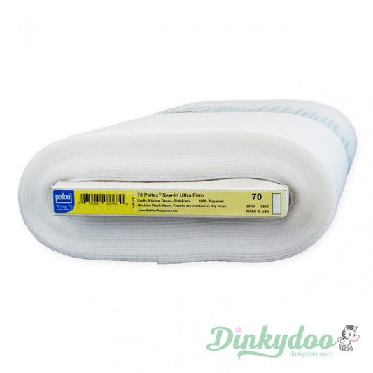 Pellon Peltex Sew-in Stabilizer - White (1 Yard) - Dinkydoo Fabrics