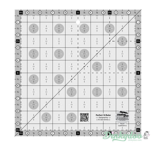 Creative Grids - Perfect 10 Quilt Ruler (Pre-order: Jun 2024)