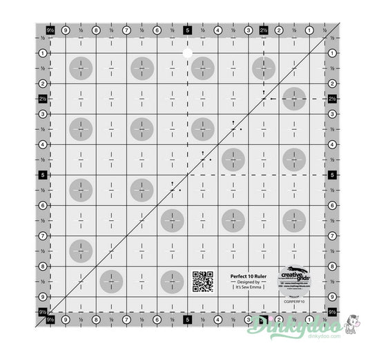 Creative Grids - Perfect 10 Quilt Ruler (Pre-order: Jan 2026)
