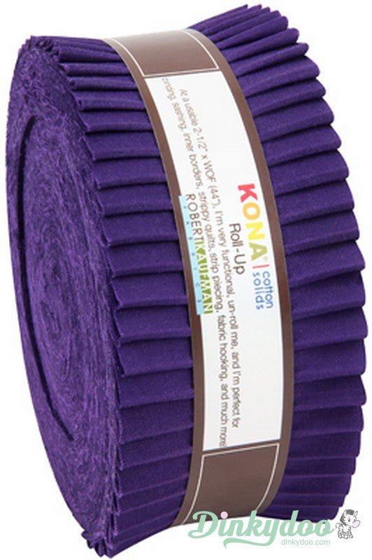 Kona Solids - Purple Jelly Roll - Robert Kaufman