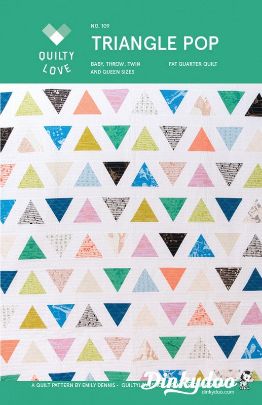 Triangle Pop Quilt Pattern - Quilty Love