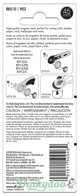 Olfa RB45-1 45mm Rotary Blade 1pc