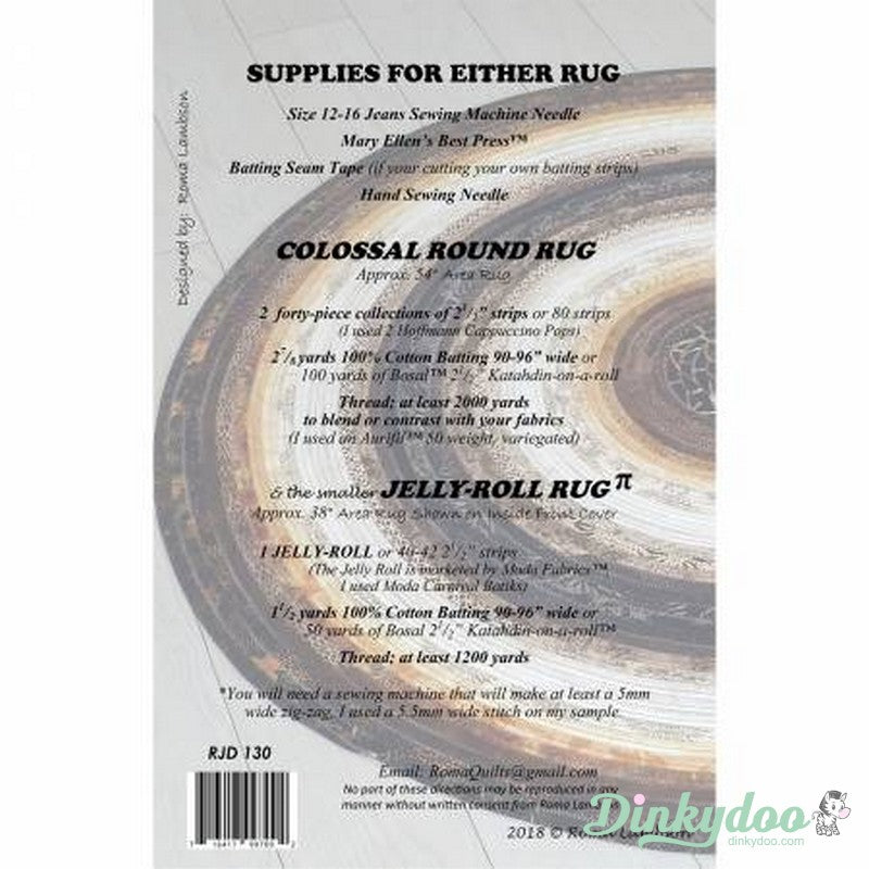 Colossal Round Jelly Roll Rug Pattern (Pre-order: Jan 2026)