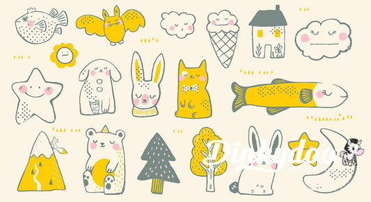 Birthday - Toys Panel in Buttercream - Sarah Watts - Ruby Star Society