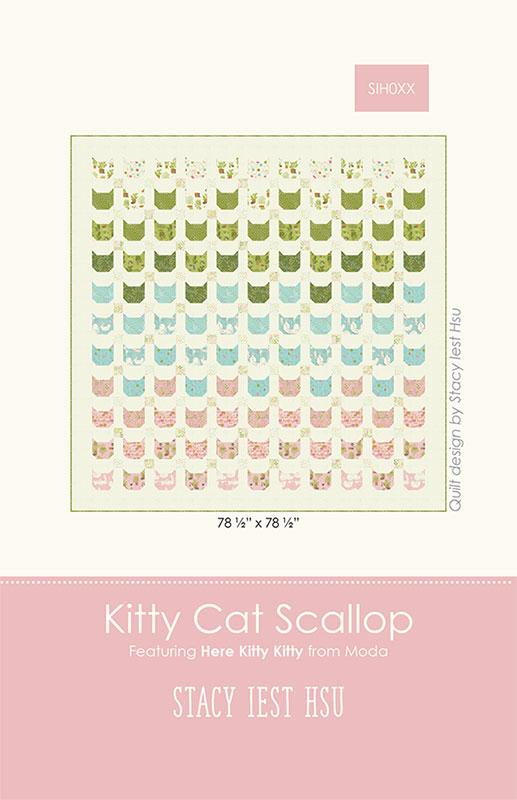 Here Kitty Kitty - Kitty Cat Scallop Quilt Pattern - Stacy Iest Hsu - Moda