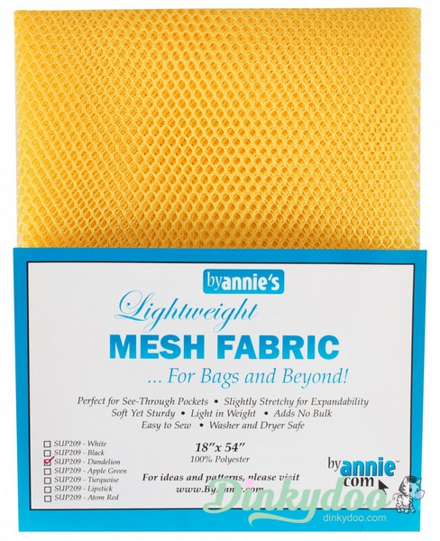 Lightweight Mesh Fabric by ByAnnie's - Dandelion (Pre-order: Jun 2024)