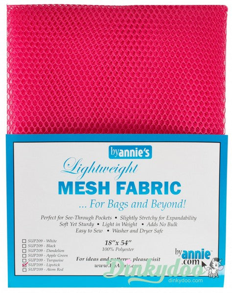 Lightweight Mesh Fabric by ByAnnie's - Lipstick (Pre-order: Jun 2024)
