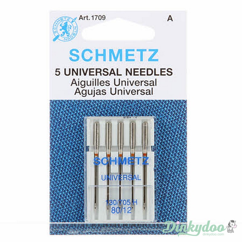 Schmetz Universal Needles 80/12 (1709) (Pre-order: Apr 2026) - Dinkydoo Fabrics