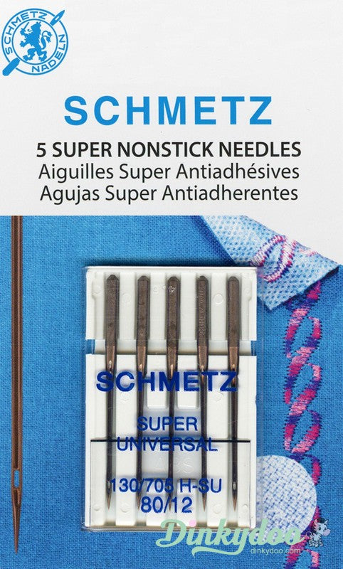 Schmetz Super Nonstick Needles 80/12 (4502) - Dinkydoo Fabrics