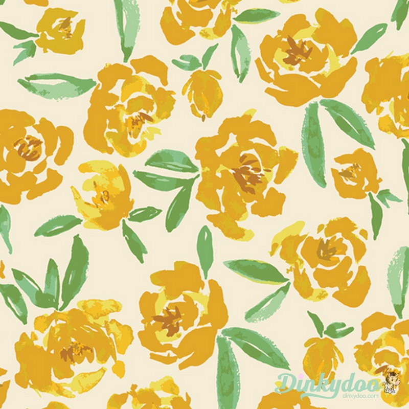 The Open Road - Fields of Goldenrod - Bonnie Christie - Art Gallery Fabrics