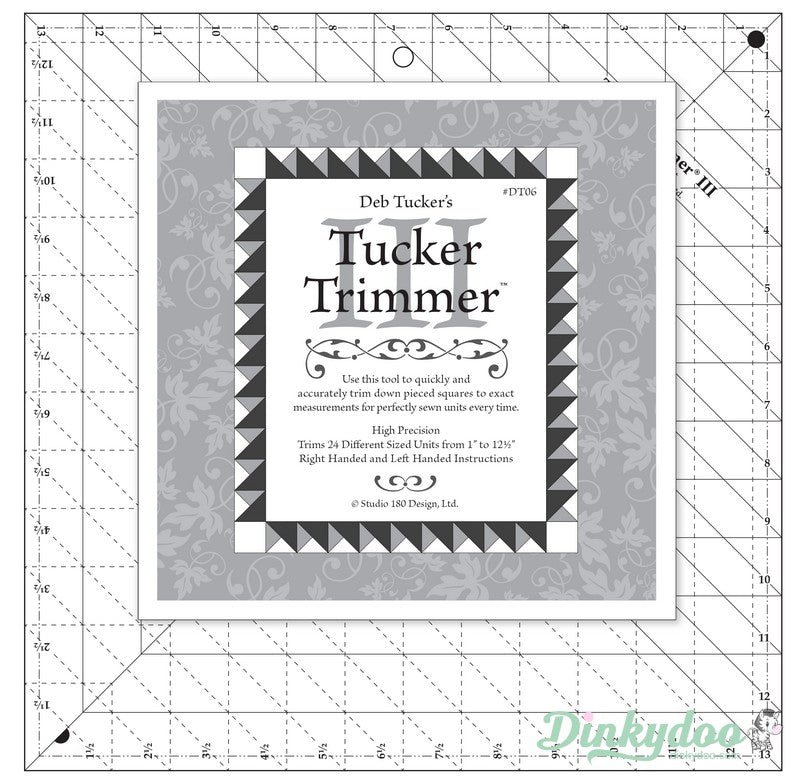 Tucker Trimmer 3 - 13"x13" Ruler - Deb Tucker (Pre-order: Jan 2026)