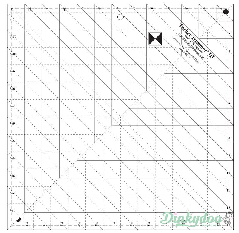 Tucker Trimmer 3 - 13"x13" Ruler - Deb Tucker (Pre-order: Jan 2026)
