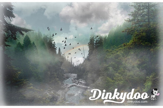 Call of the Wild Digital Panel - Rainbow U5064-181 - Hoffman - Dinkydoo Fabrics