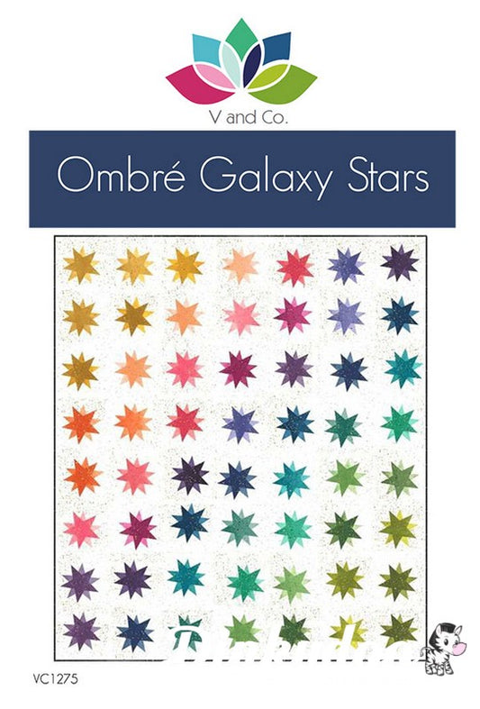 Ombre Galaxy Stars Quilt Pattern - V and Co. - Moda