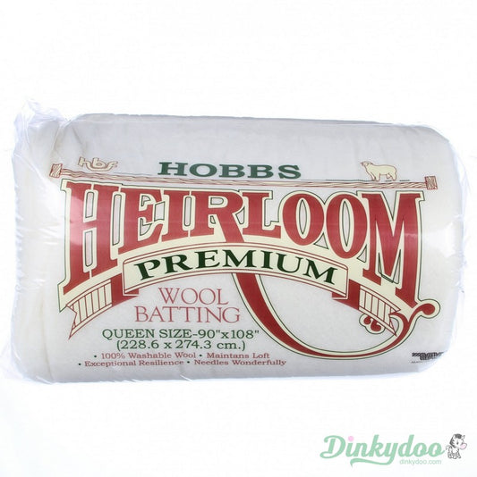 Hobbs Heirloom 100% Wool Batting - Queen Size
