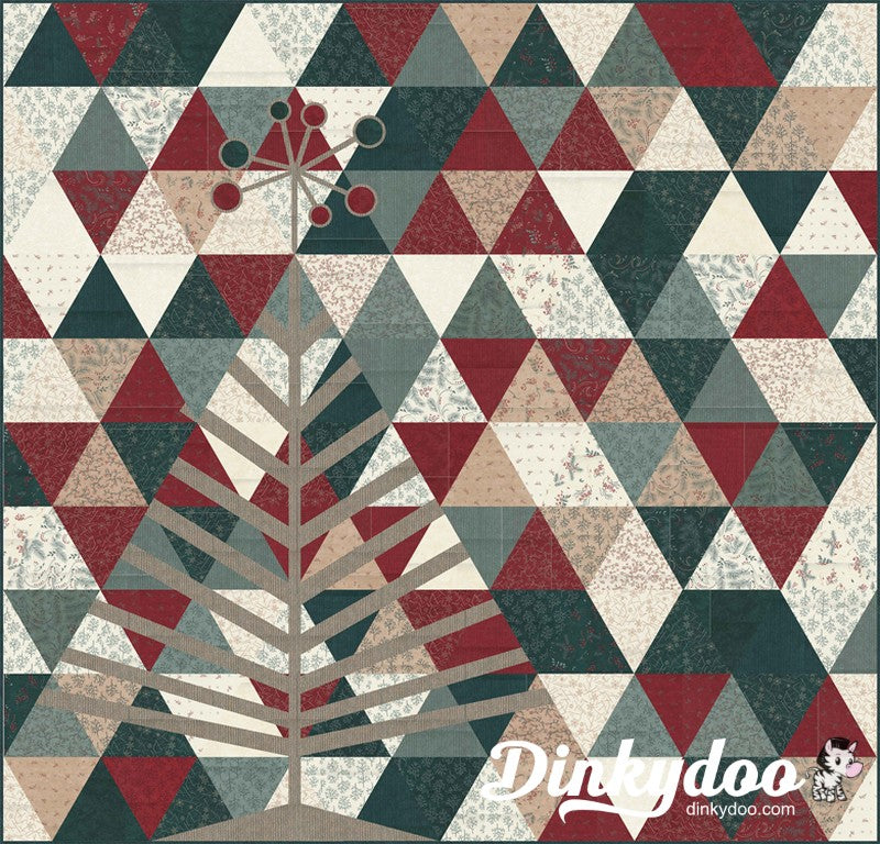 Tinsel Tree Quilt Pattern Everyday Stitches Dinkydoo Fabrics