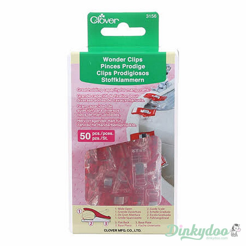 Clover - Wonder Clips 50 Piece - Red (Pre-order: Aug 2026)