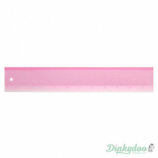 Add a Quarter - 12" Plus Ruler - Pink (Pre-order: May 2024)