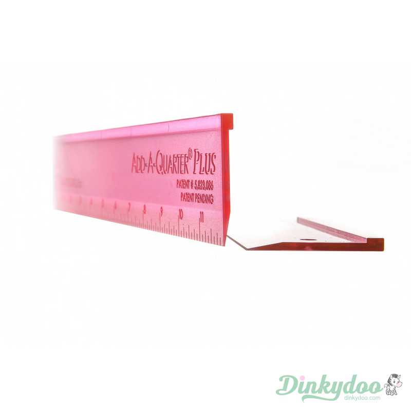 Add a Quarter - 12" Plus Ruler - Pink
