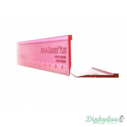 Add a Quarter - 12" Plus Ruler - Pink