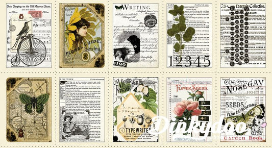 Art Journal - Flower Press Patch Panel - Riley Blake
