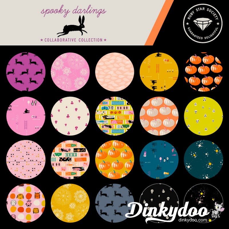 Spooky Darlings - Layer Cake - Ruby Star Society - Dinkydoo Fabrics
