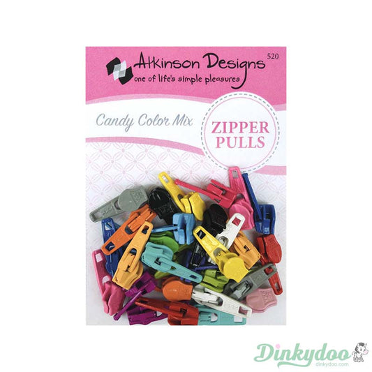 Atkinson - Zipper Pulls - Candy Colour Assorted Mix (30 pc)