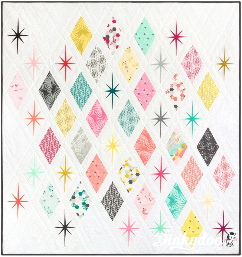 Atomic Starburst Quilt Pattern - Violet Craft