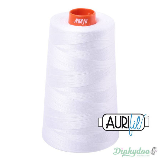 Aurifil Thread White (2024) 50wt Cone 6452yd