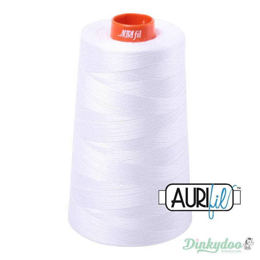 Aurifil Thread White (2024) 50wt Cone 6452yd