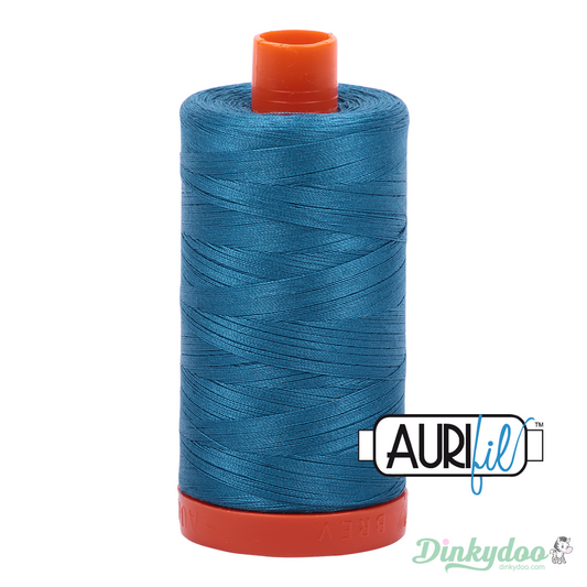 Aurifil Thread - Medium Teal (1125) - 50wt 1422 yd (Pre-order: Jan 2026)