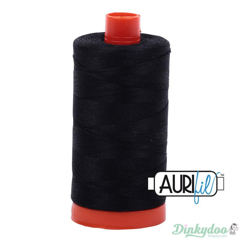 Aurifil Thread - Black (2692) - 50wt 1422yd (Pre-order: Dec 2023)