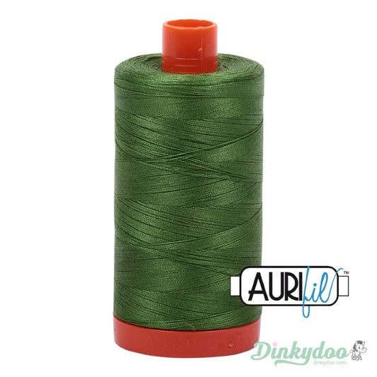 Aurifil Thread - Dark Grass Green (5018) - 50wt 1422 yd (Pre-order: Jan 2026)
