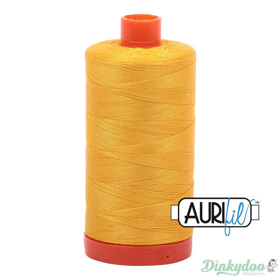 Aurifil Thread - Yellow (2135) - 50wt 1422 yd - Dinkydoo Fabrics