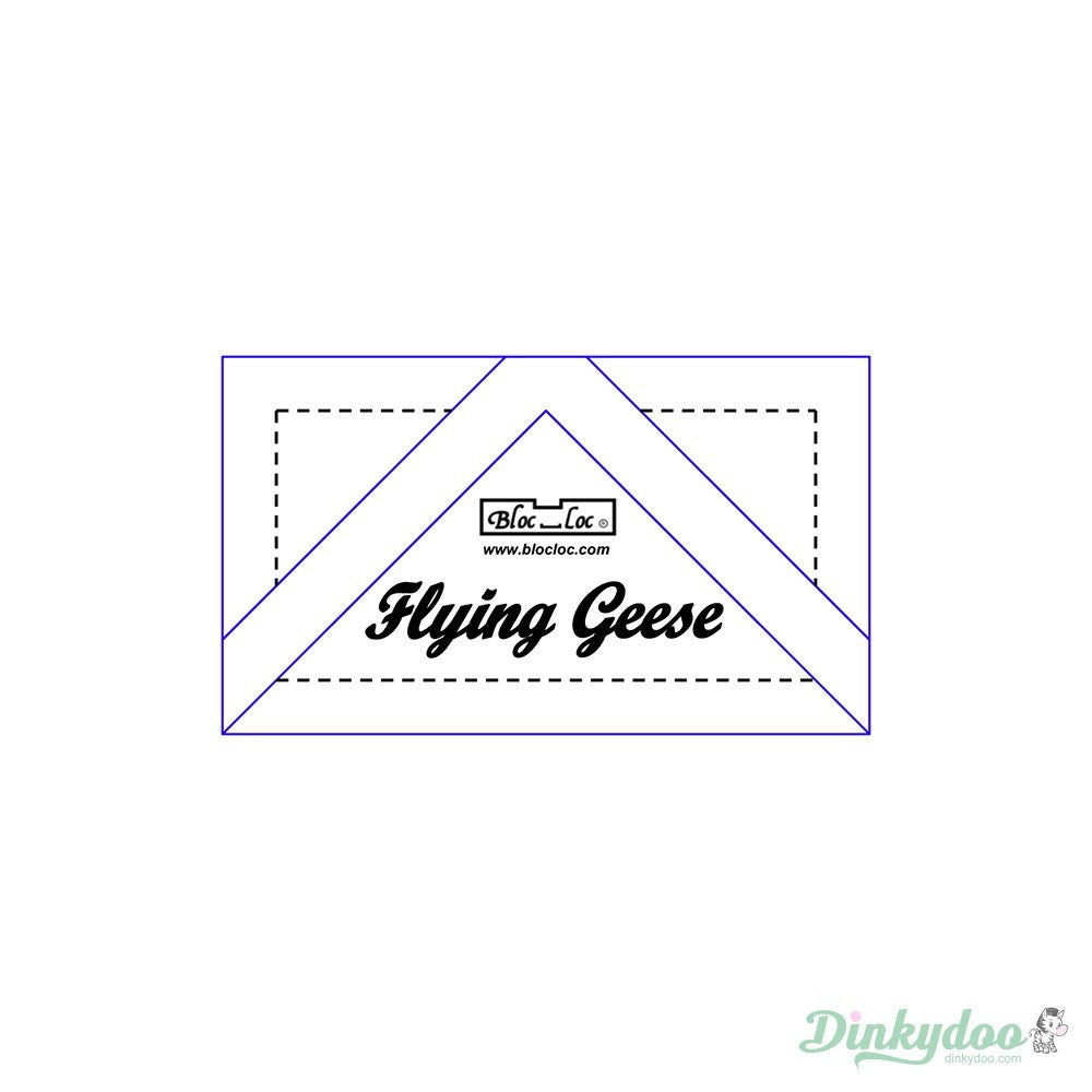 Bloc Loc Flying Geese Ruler Set #5 (7/8” x 1-3/4”, 1-1/4” x 2-1/2”)