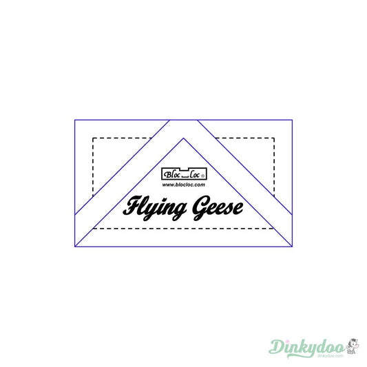 Bloc Loc Flying Geese Ruler Set #4 (0.75” x 1.5”, 1” x 2”)