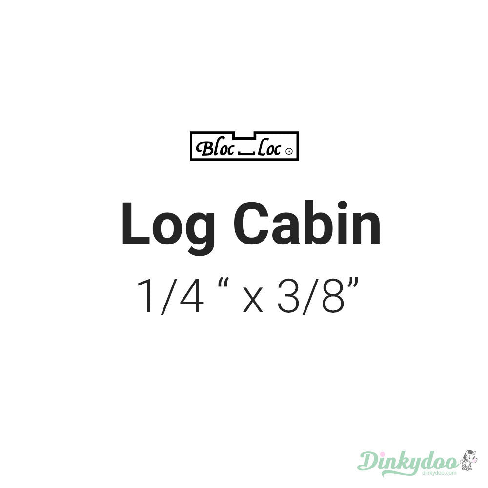 Bloc Loc - Log Cabin Ruler (1/4" x 3/8") - Dinkydoo Fabrics