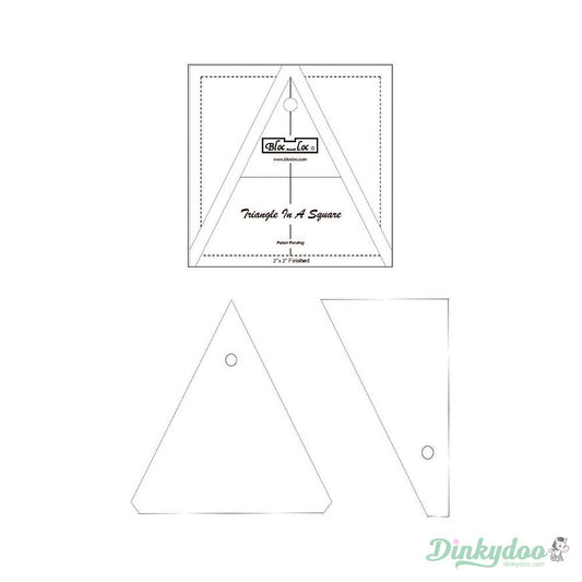 Bloc Loc - 4" Triangle in a Square Ruler (Pre-order: Jun 2024)