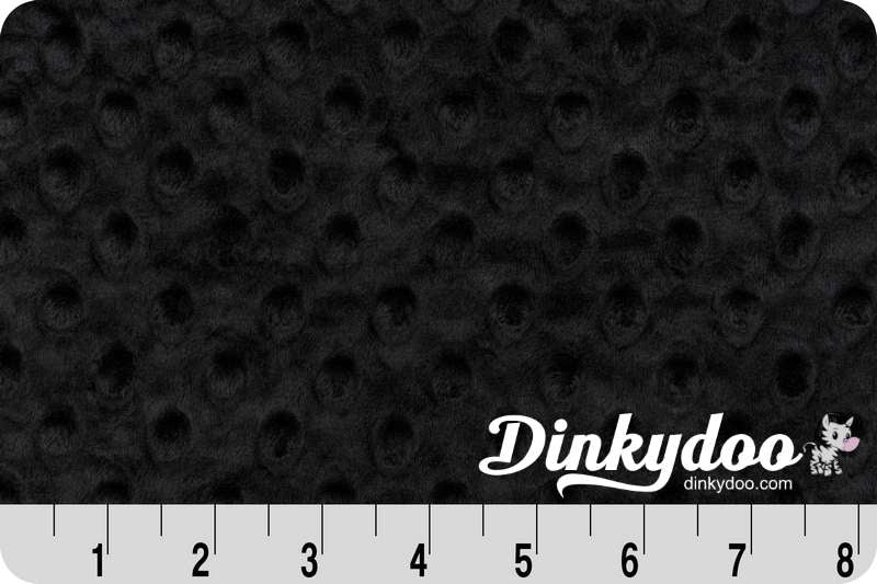 Cuddle Dimple (Minky) Wideback (60") - Black - Full Bolt (10m)