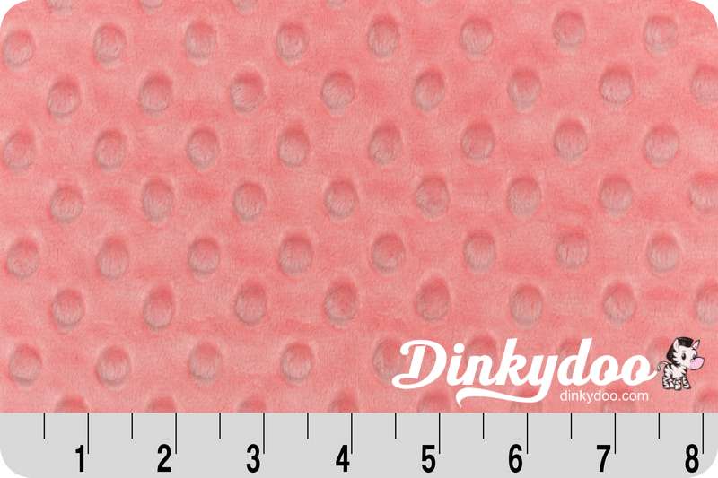 Cuddle Dimple (Minky) Wideback (60") - Coral - Full Bolt (10m)