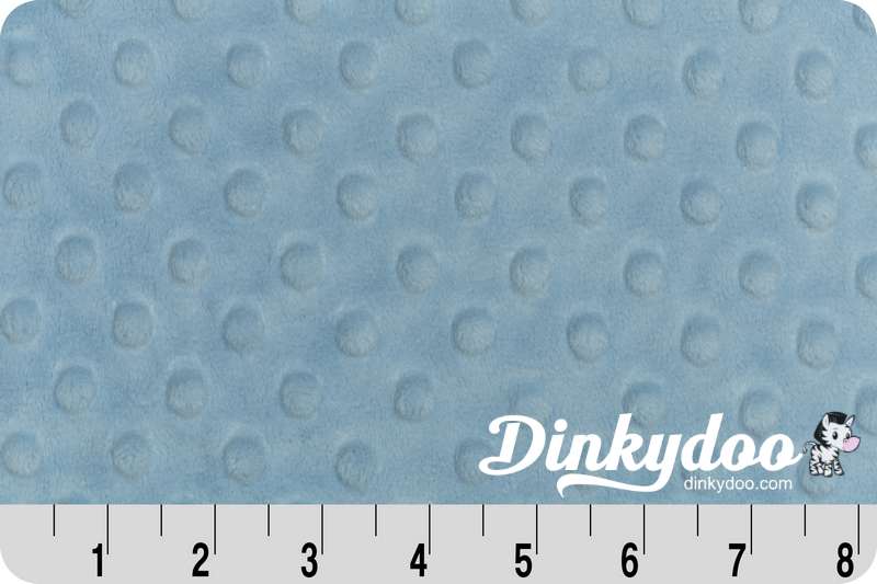 Cuddle Dimple (Minky) Wideback (60") - Dusty Blue - Full Bolt (10m)