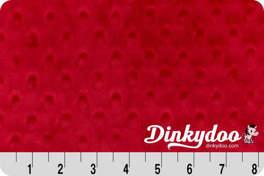 Cuddle Dimple Wideback (Minky) (60") - Red - Full Bolt (10m)