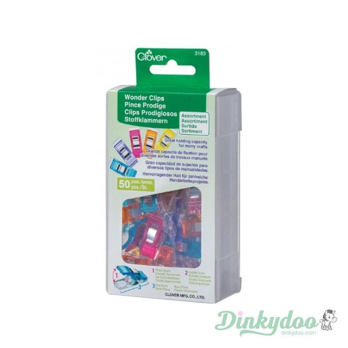 Clover Wonder Clips Assorted 50pc