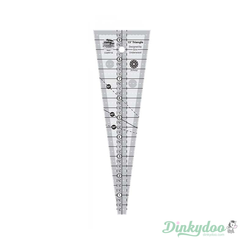 Creative Grids - 15 Degree Triangle Ruler (Pre-order: Mar 2026)
