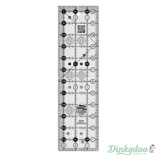 Creative Grids - 3.5" x 12.5" Quilt Ruler (Pre-order: May 2026) - Dinkydoo Fabrics