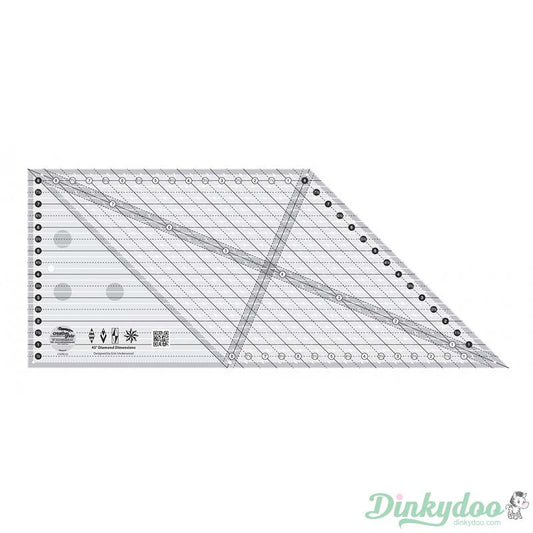 Creative Grids 45 Degree Diamond Dimensions Quilt Ruler