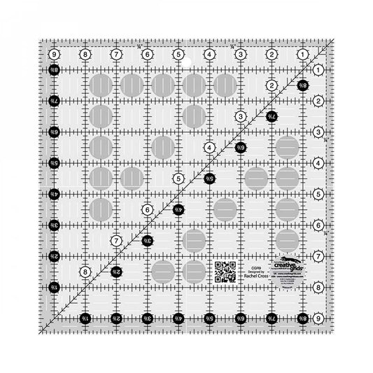 Creative Grids - 9.5" Quilt Ruler (Pre-order: Jun 2024)