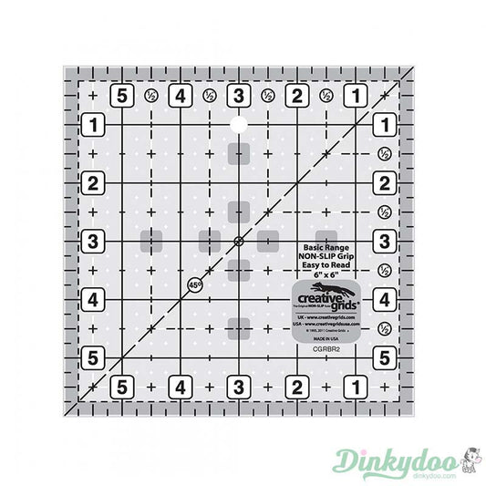 Creative Grids - Itty Bitty Eights 6" x 6" Quilt Ruler (Pre-order: Jun 2024)