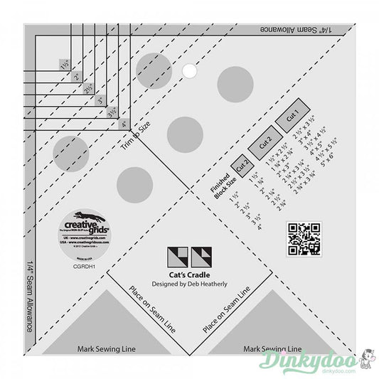 Creative Grids - Cat's Cradle Tool Quilt Ruler (Pre-order: Jun 2026)