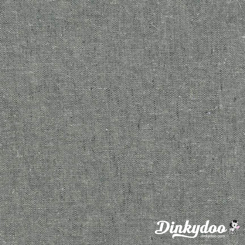 Essex Linen Yarn Dyed - Graphite - Robert Kaufman (1/4 Yard) - Dinkydoo Fabrics